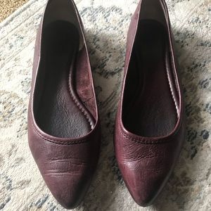 Frye Regina Flat- oxblood